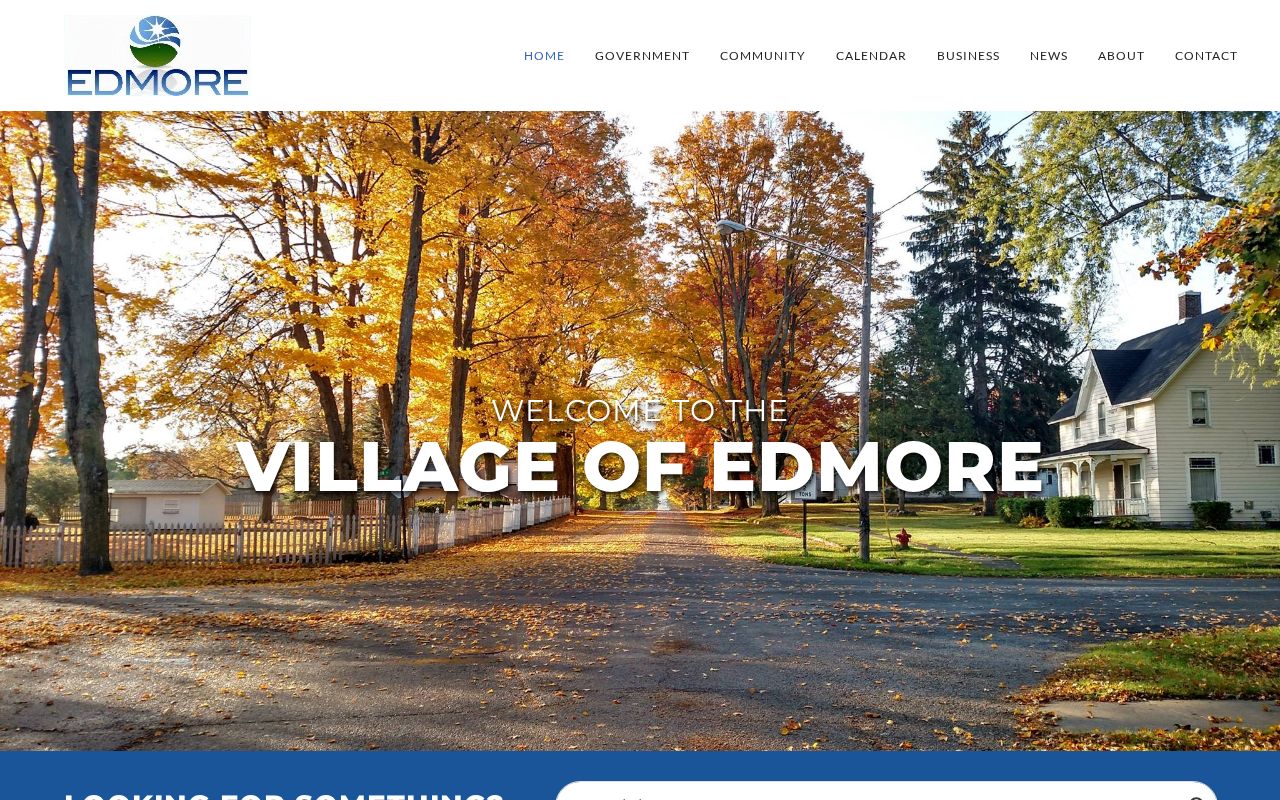 Edmore village office contact block for municipal records beside Edmore warrant records